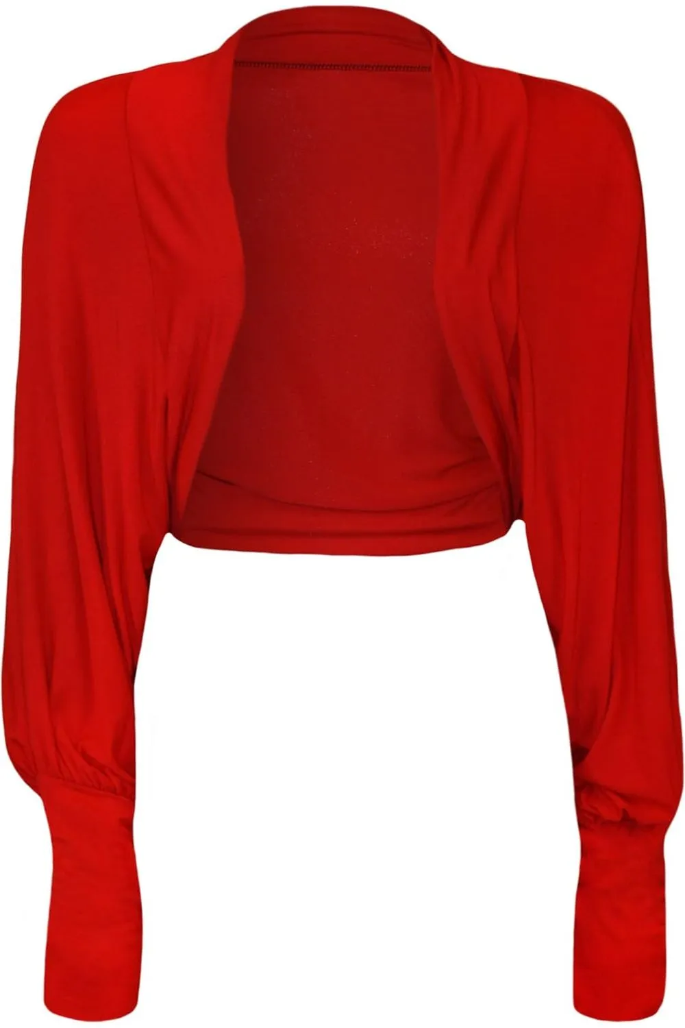 Plus Size Long Sleeve Batwing Shrug