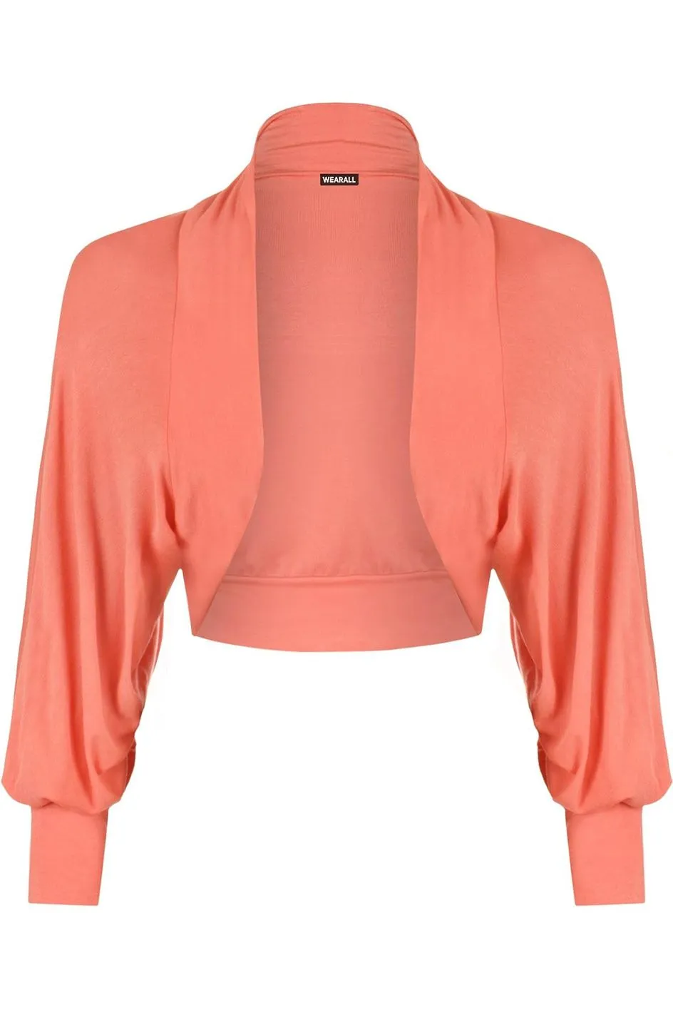 Plus Size Long Sleeve Batwing Shrug