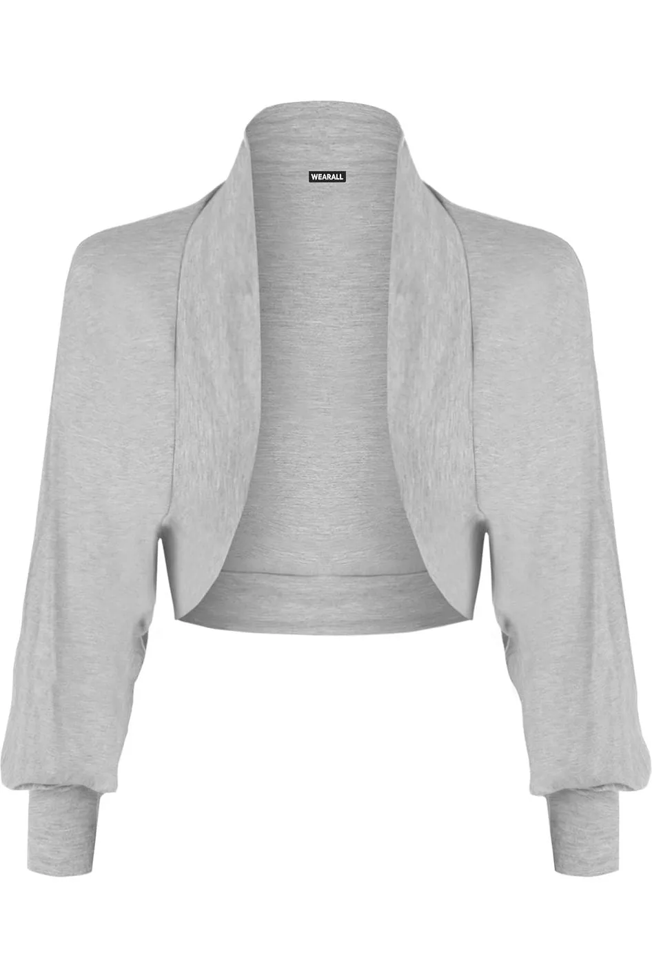 Plus Size Long Sleeve Batwing Shrug