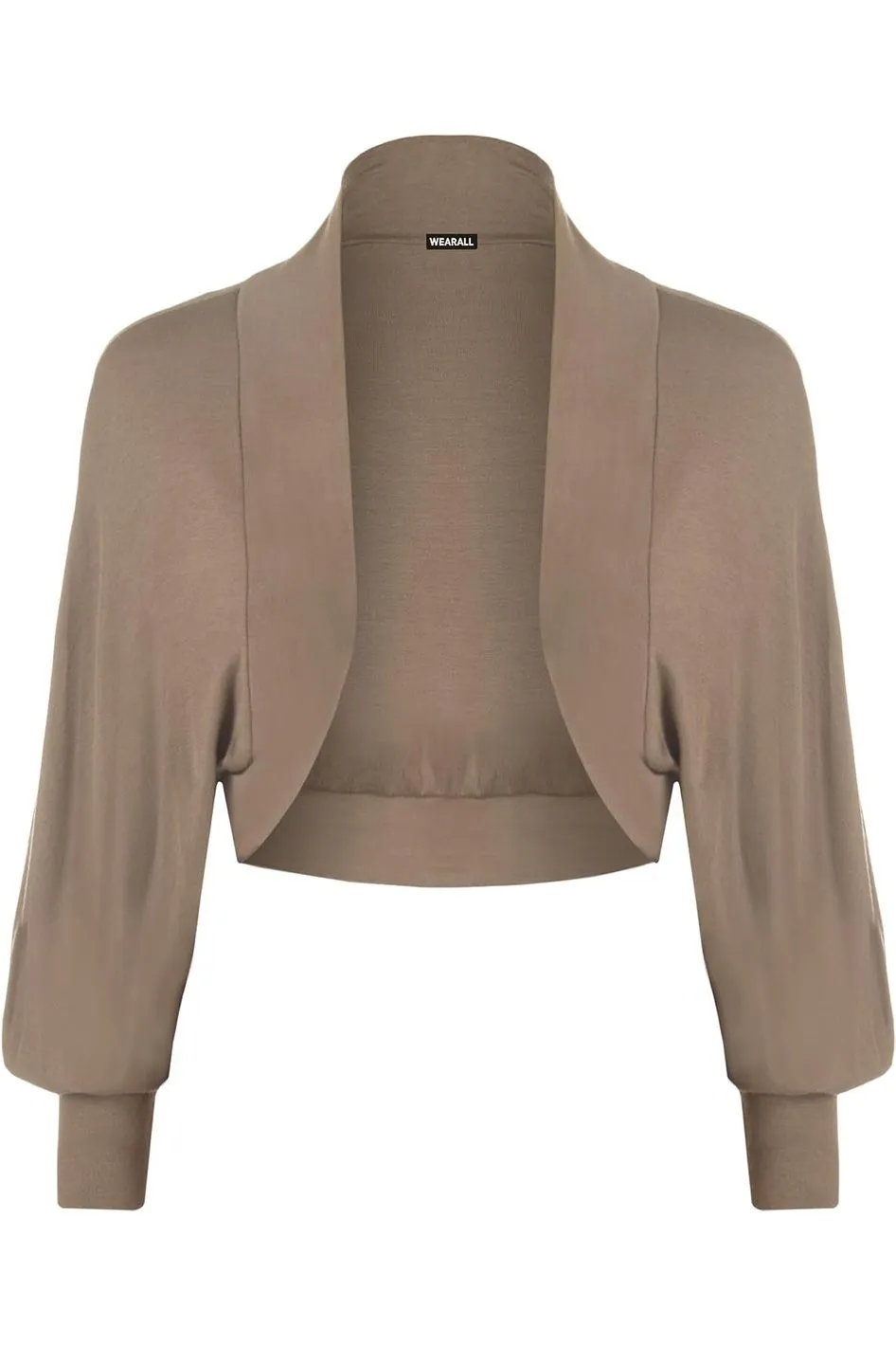Plus Size Long Sleeve Batwing Shrug
