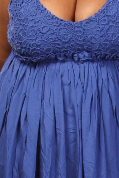 Plus Size Lovable Sweetheart Crochet Maxi Dress