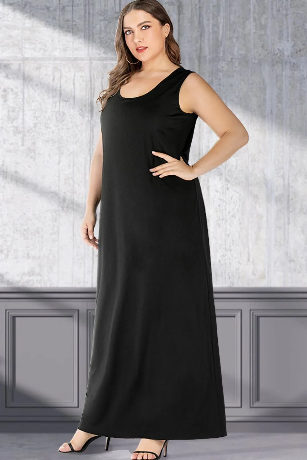 Plus Size Maxi Tank Dress
