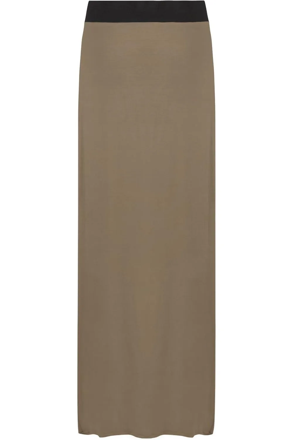 Plus Size Pencil Long Maxi Skirt Elasticated Waist