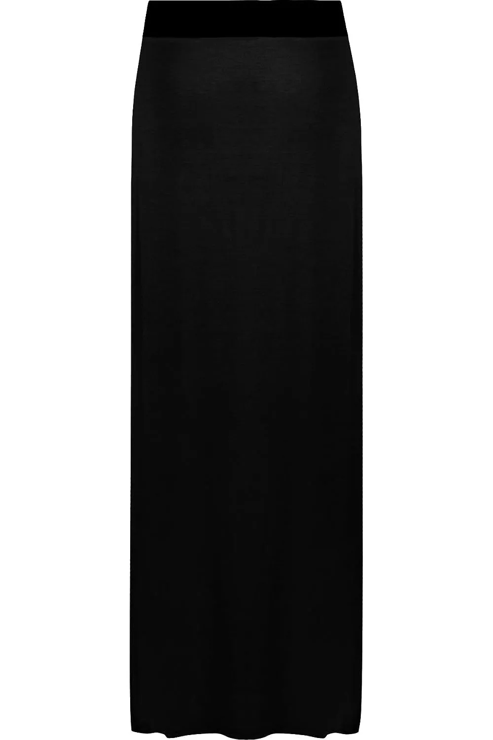 Plus Size Pencil Long Maxi Skirt Elasticated Waist