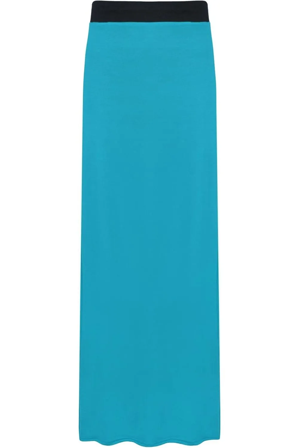 Plus Size Pencil Long Maxi Skirt Elasticated Waist