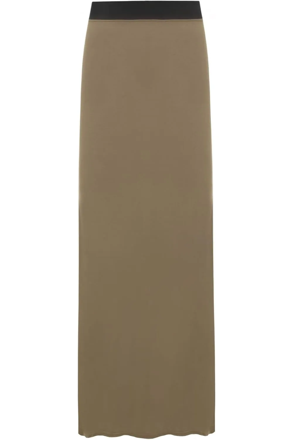 Plus Size Pencil Long Maxi Skirt Elasticated Waist