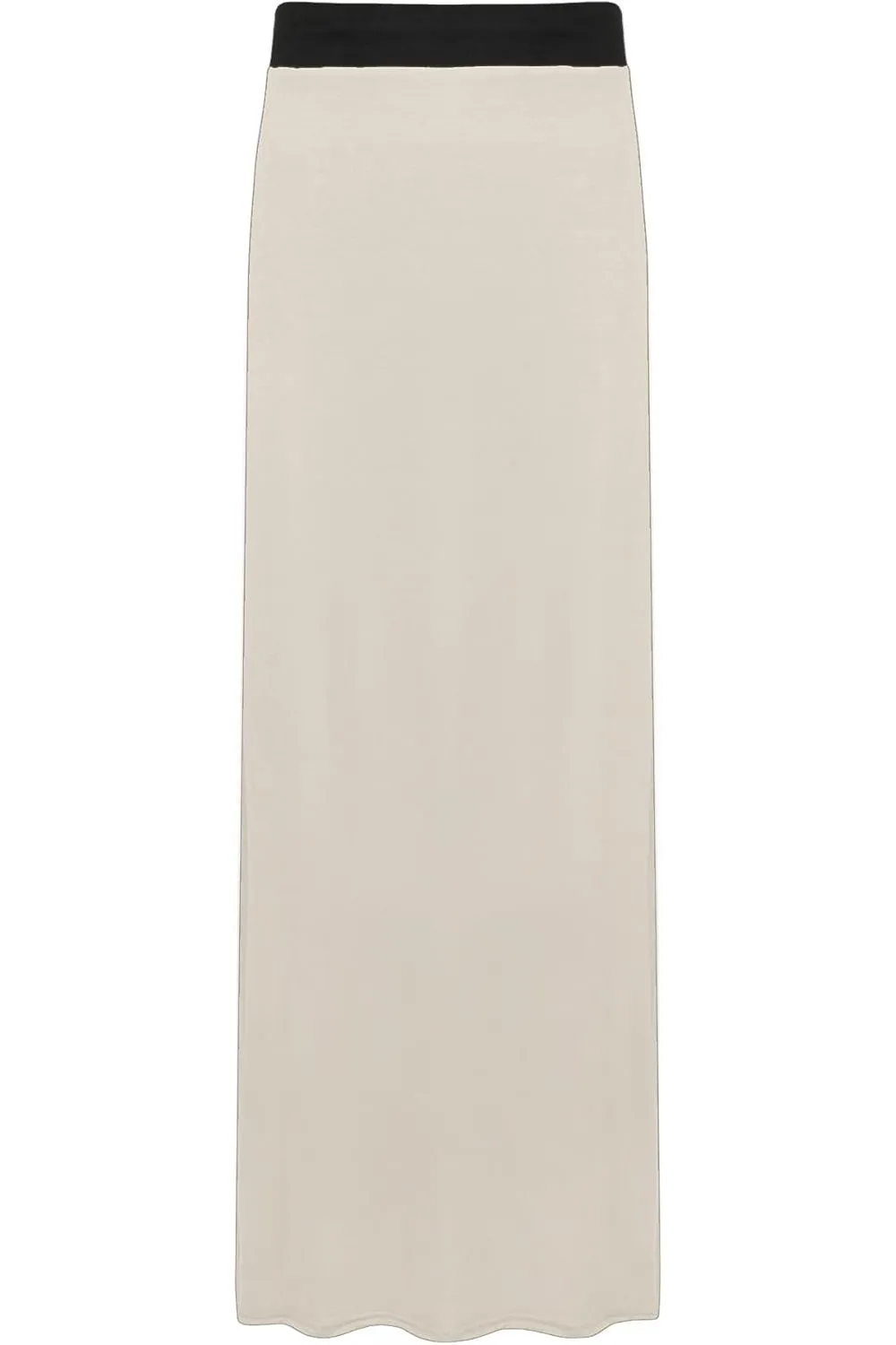 Plus Size Pencil Long Maxi Skirt Elasticated Waist