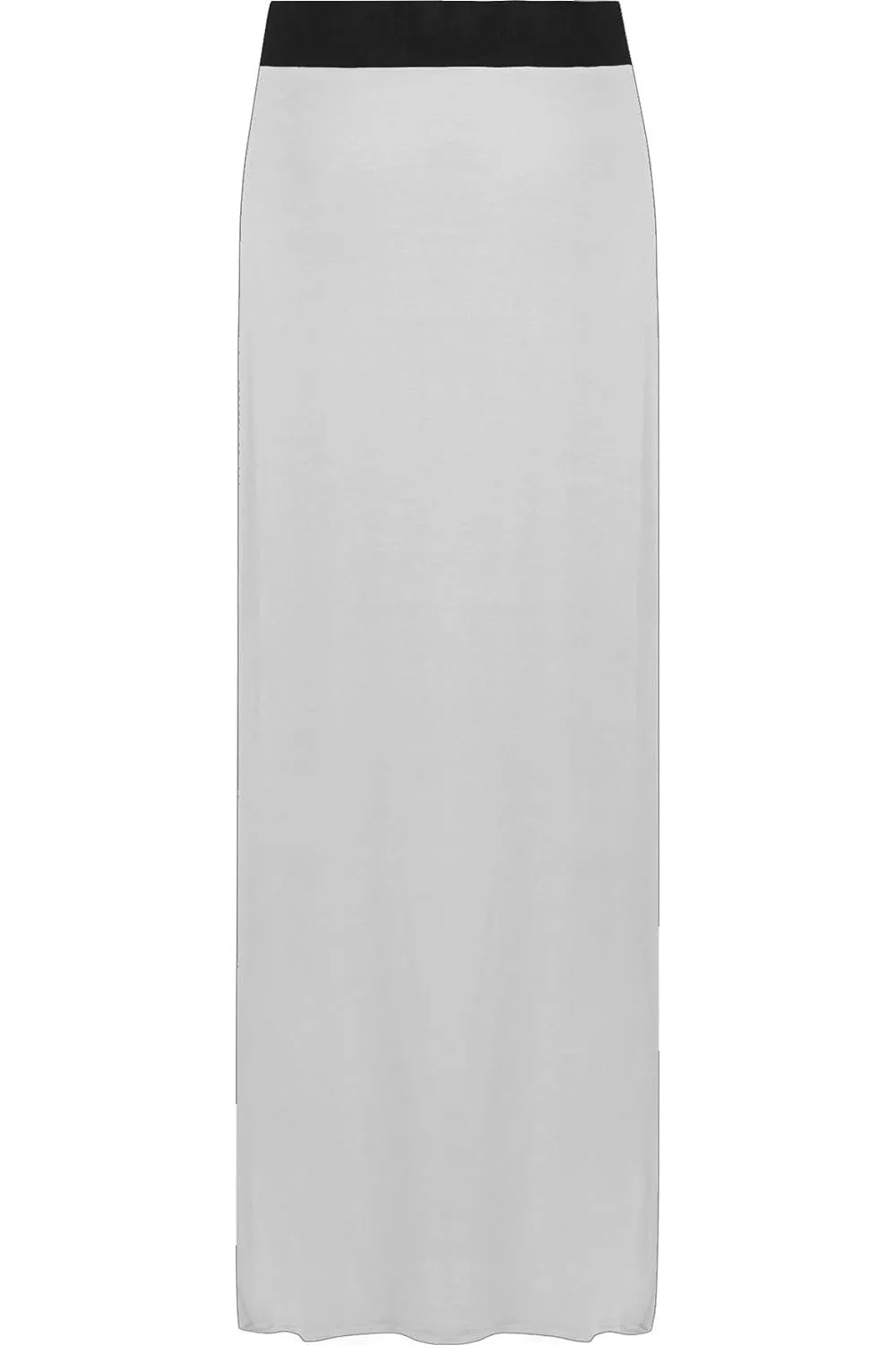 Plus Size Pencil Long Maxi Skirt Elasticated Waist