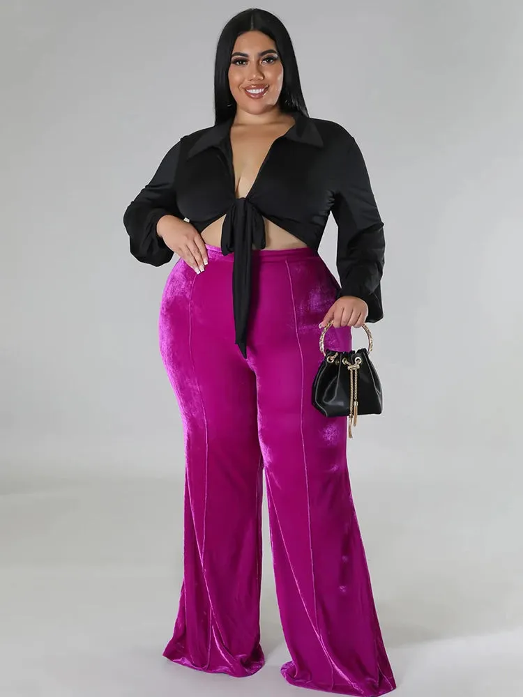 Plus Size Straight Casual Trousers Wholeale