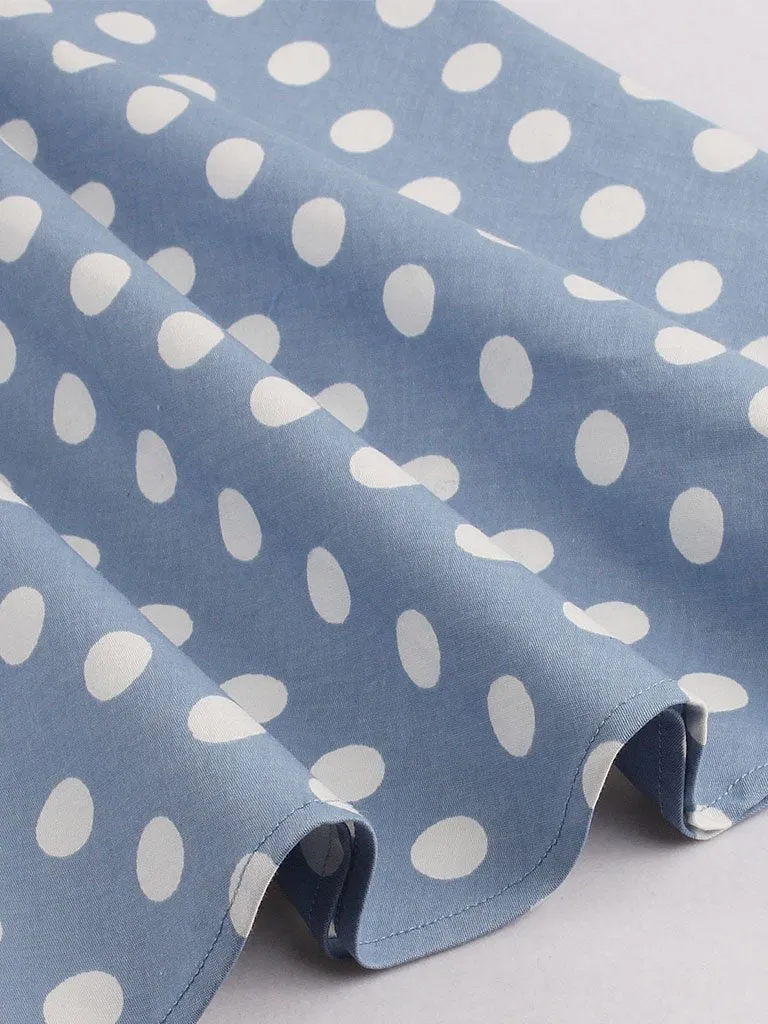Polka Dots Off the Shoulder High Waist Halter 1950 Dress