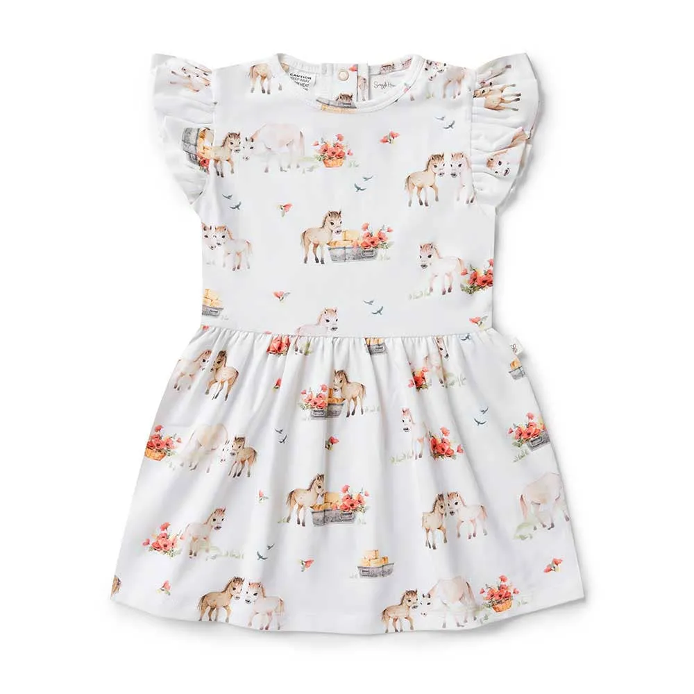 Pony Pals Short Sleeve Organic Dress