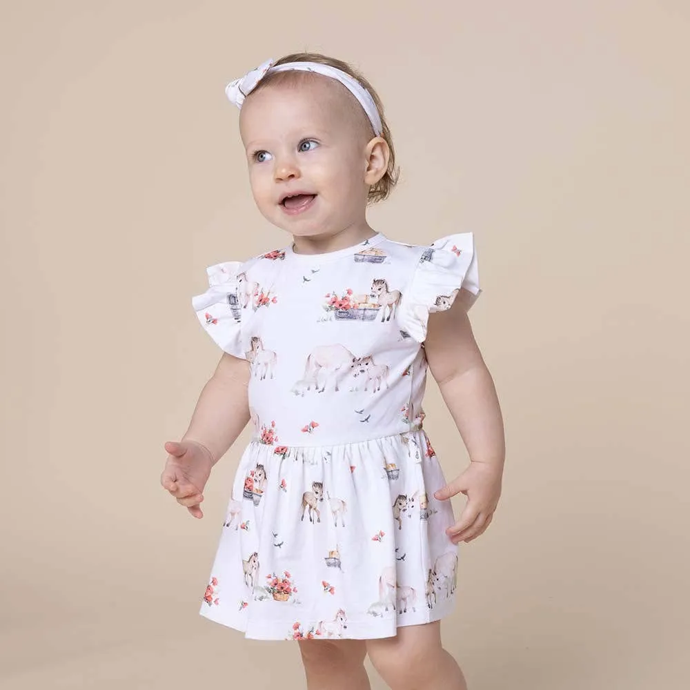 Pony Pals Short Sleeve Organic Dress
