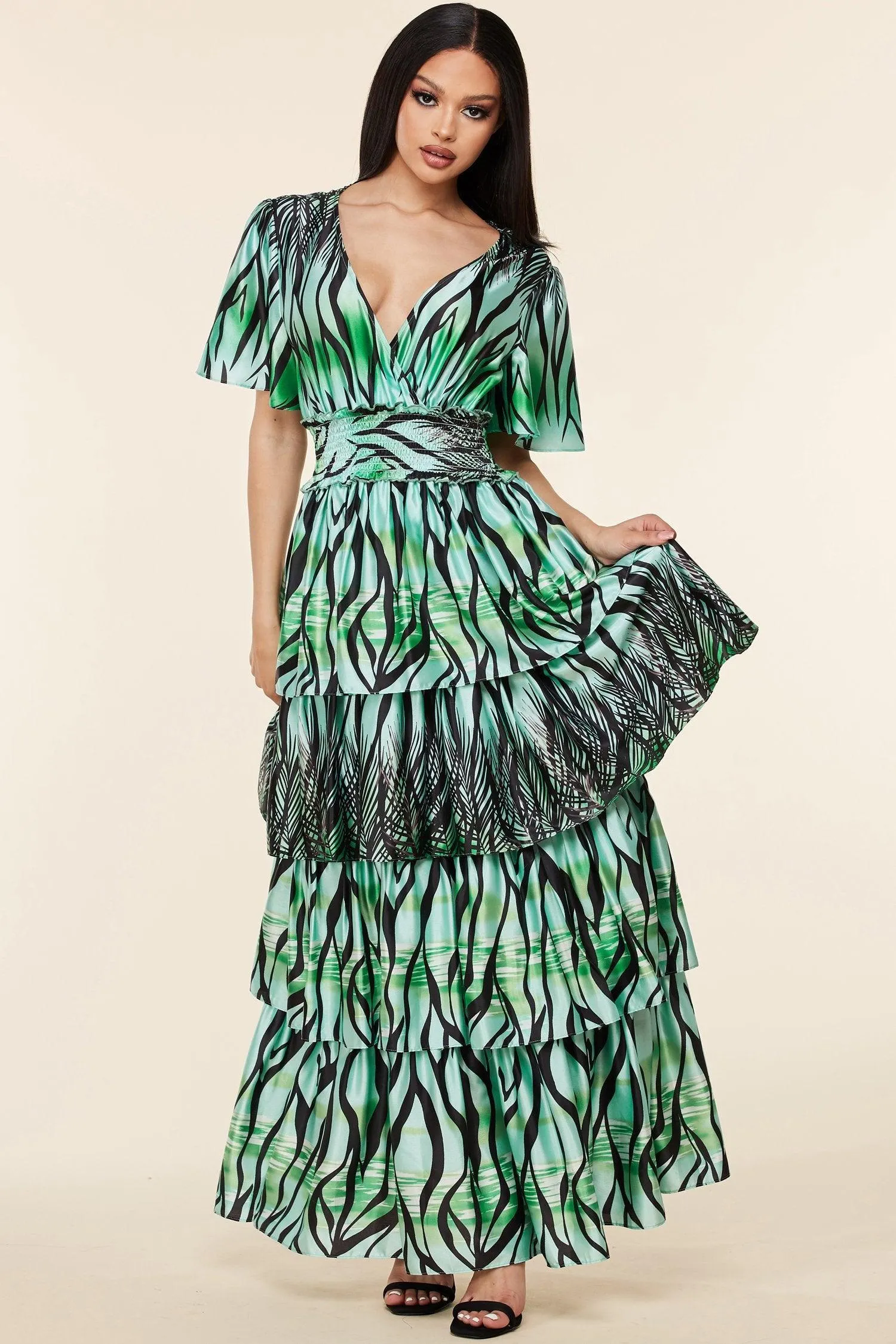 PRINT MAXI DRESS