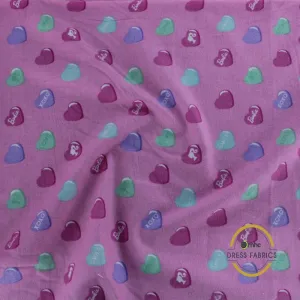 Printed Flannel Fabric Barbie 110 cm