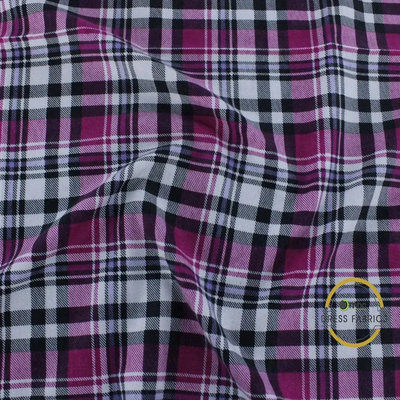 Printed Flannel Fabric Cerise Pink 110 cm