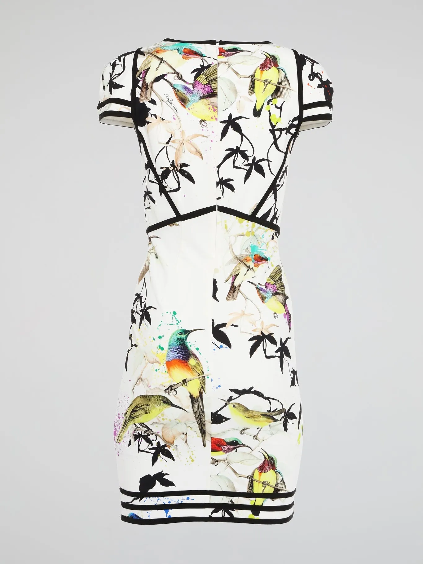 Printed V-Neck Sheath Dress