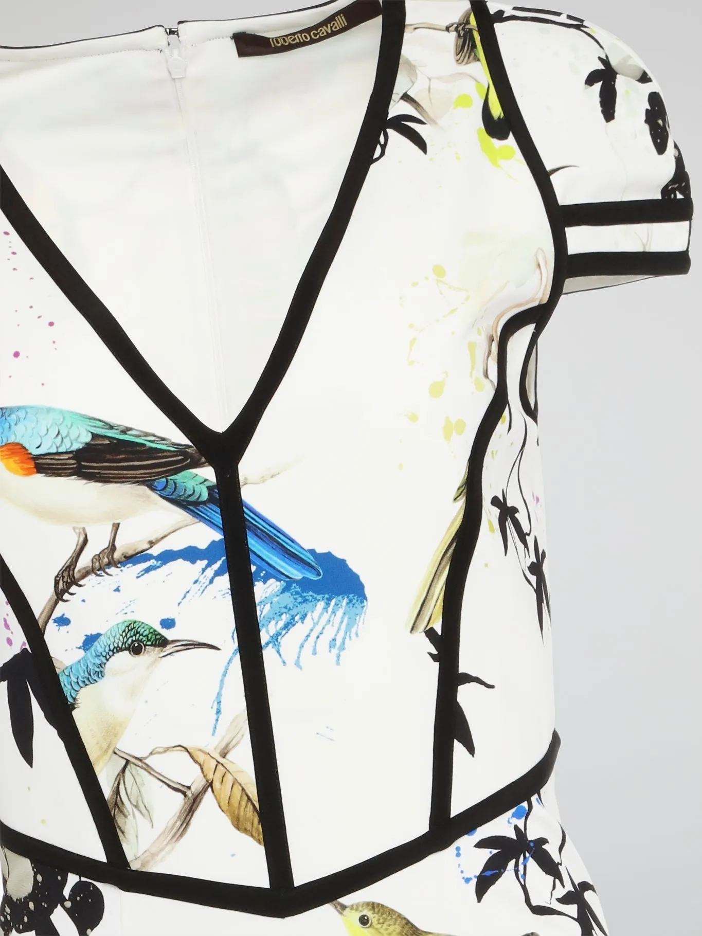 Printed V-Neck Sheath Dress