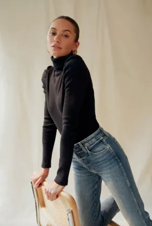 Puff Sleeve Turtleneck