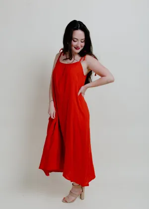 Pyper Midi Dress - Red