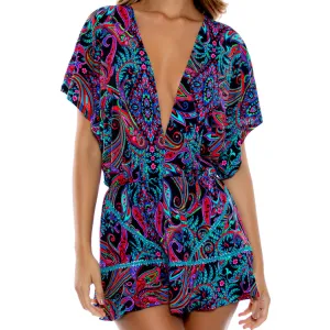 QUE LINDA - Playera V Neck Ruffle Dress
