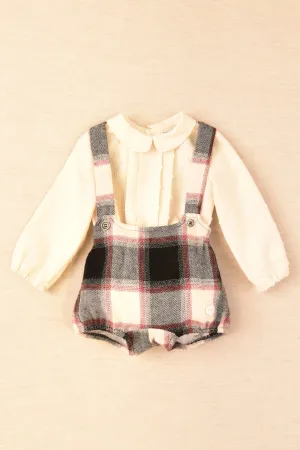 "Andreas" Shirt & Black & Red Tartan Jam Pants