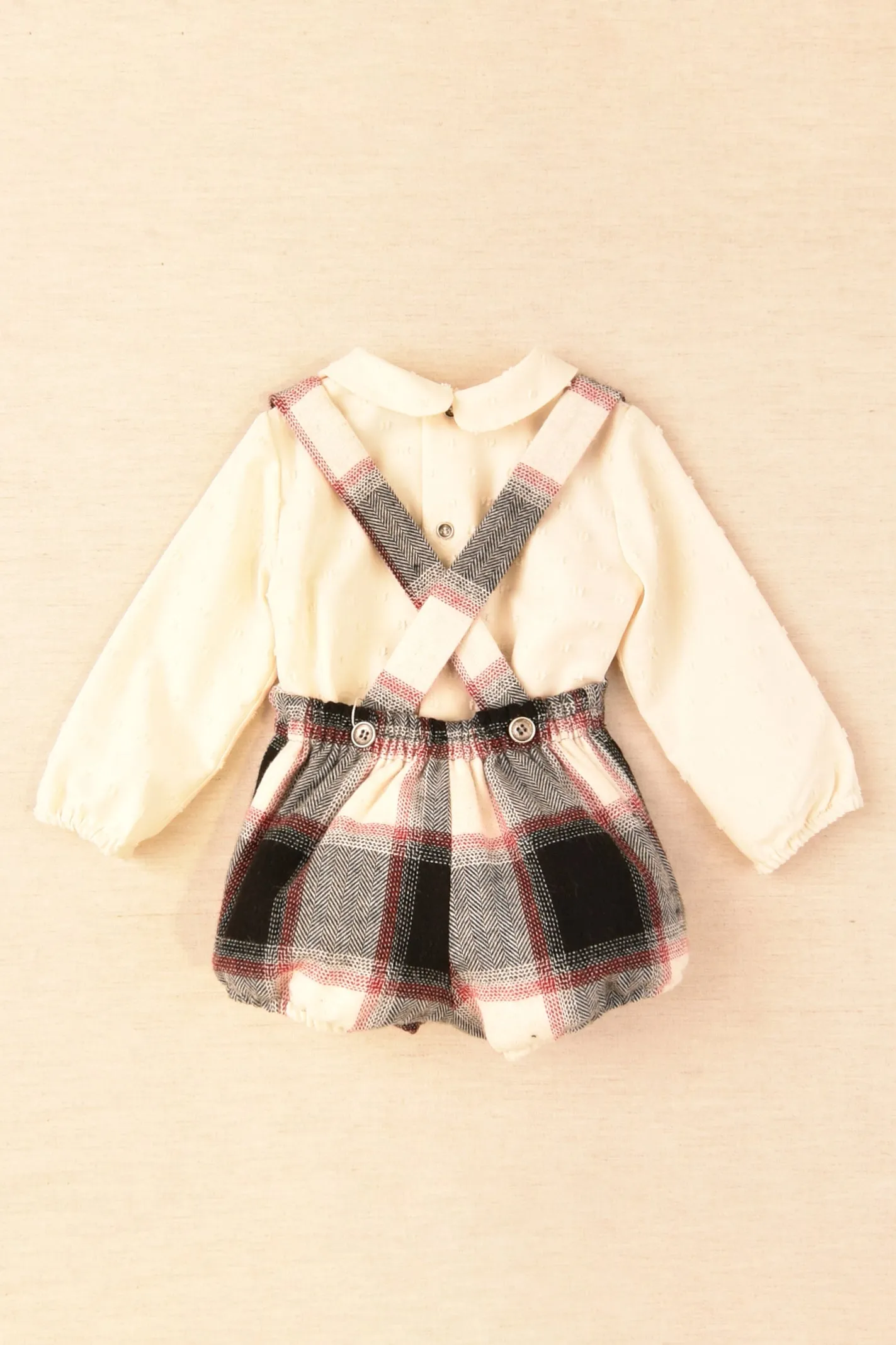 "Andreas" Shirt & Black & Red Tartan Jam Pants