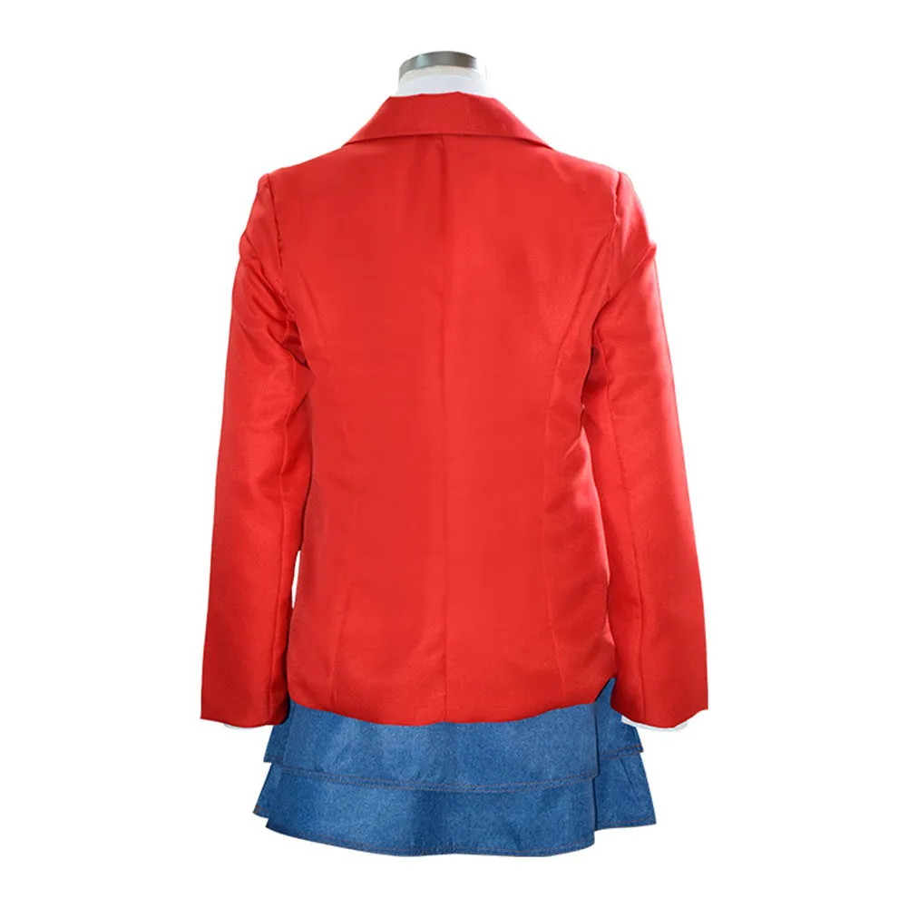 Rebelde TV Female Red Uniform Cosplay Costume Halloween Carnival Suit