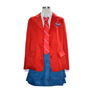 Rebelde TV Female Red Uniform Cosplay Costume Halloween Carnival Suit
