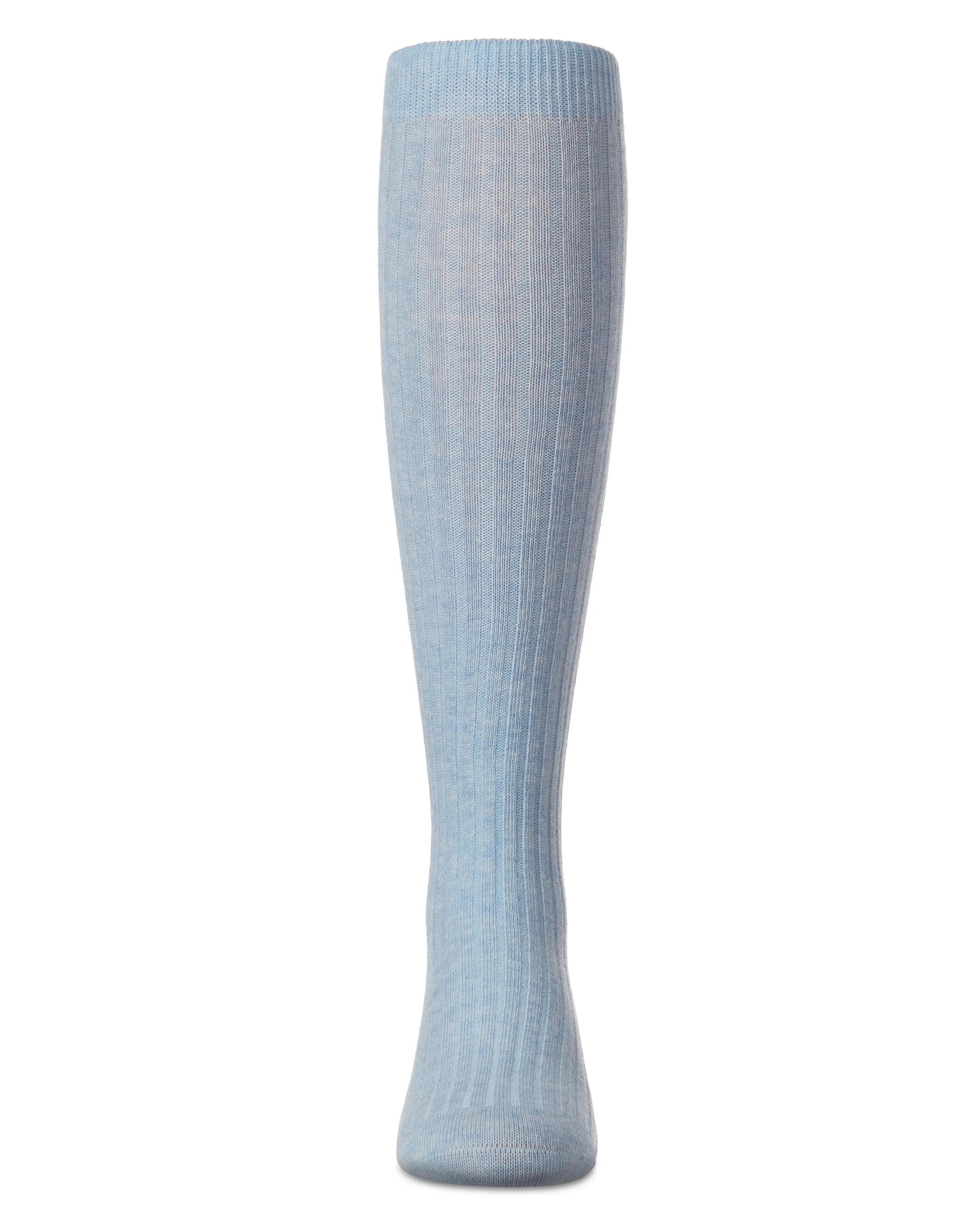 Ribbed Cotton Blend Knee High Sock