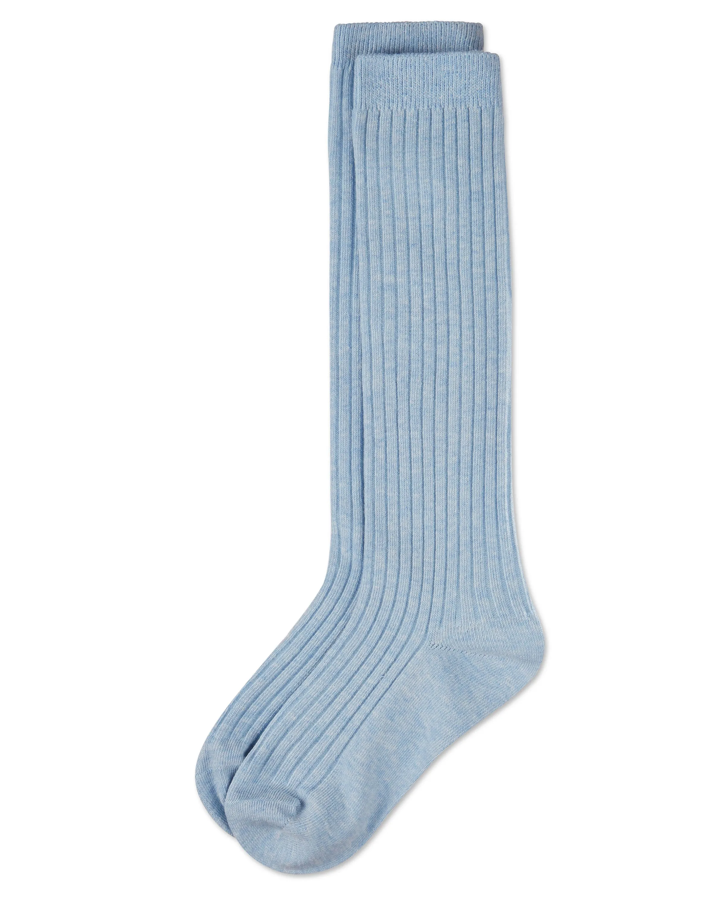 Ribbed Cotton Blend Knee High Sock