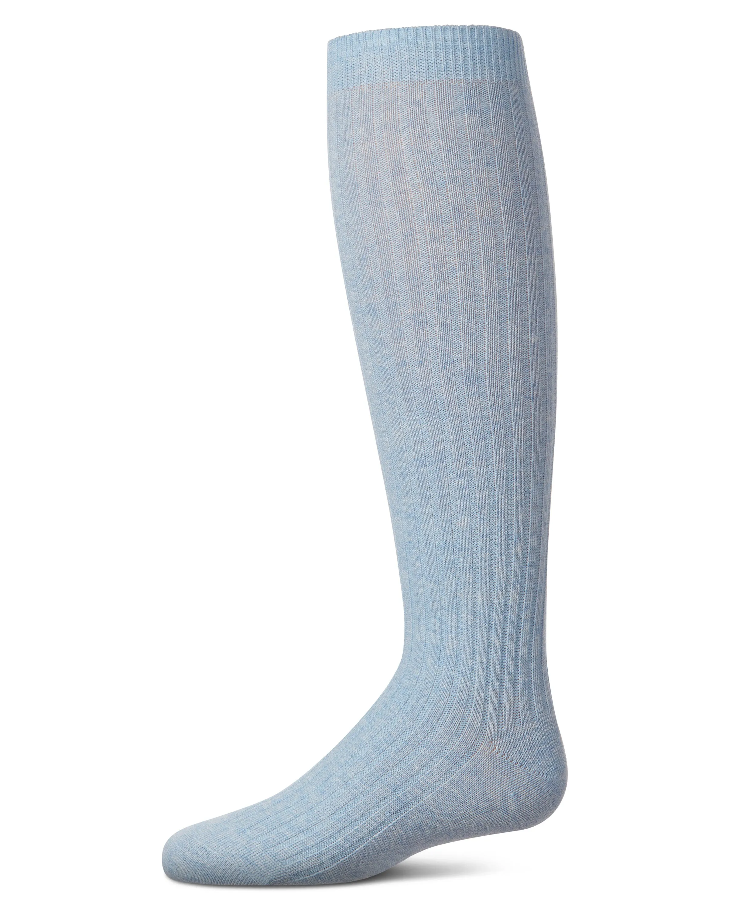 Ribbed Cotton Blend Knee High Sock