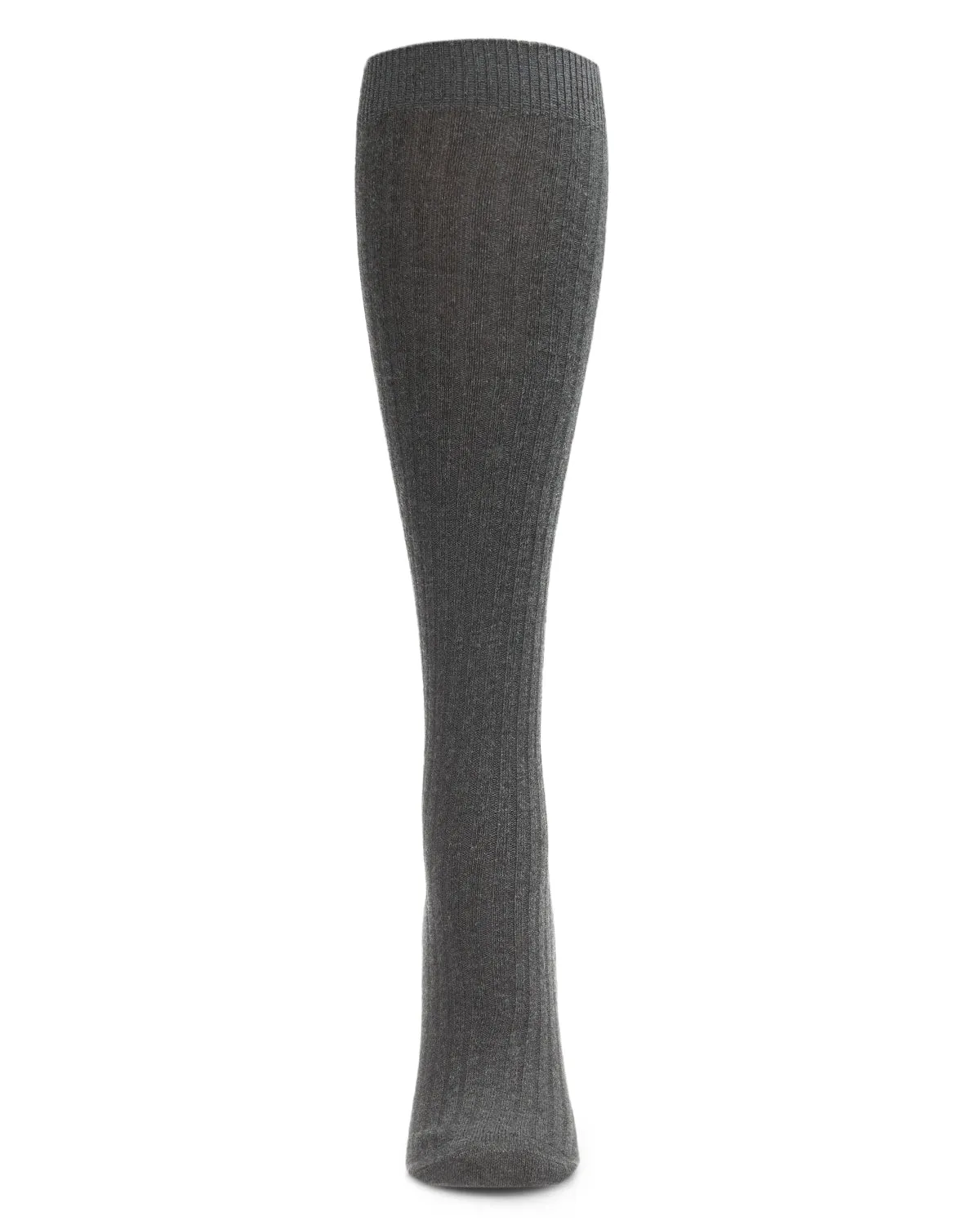 Ribbed Cotton Blend Knee High Sock