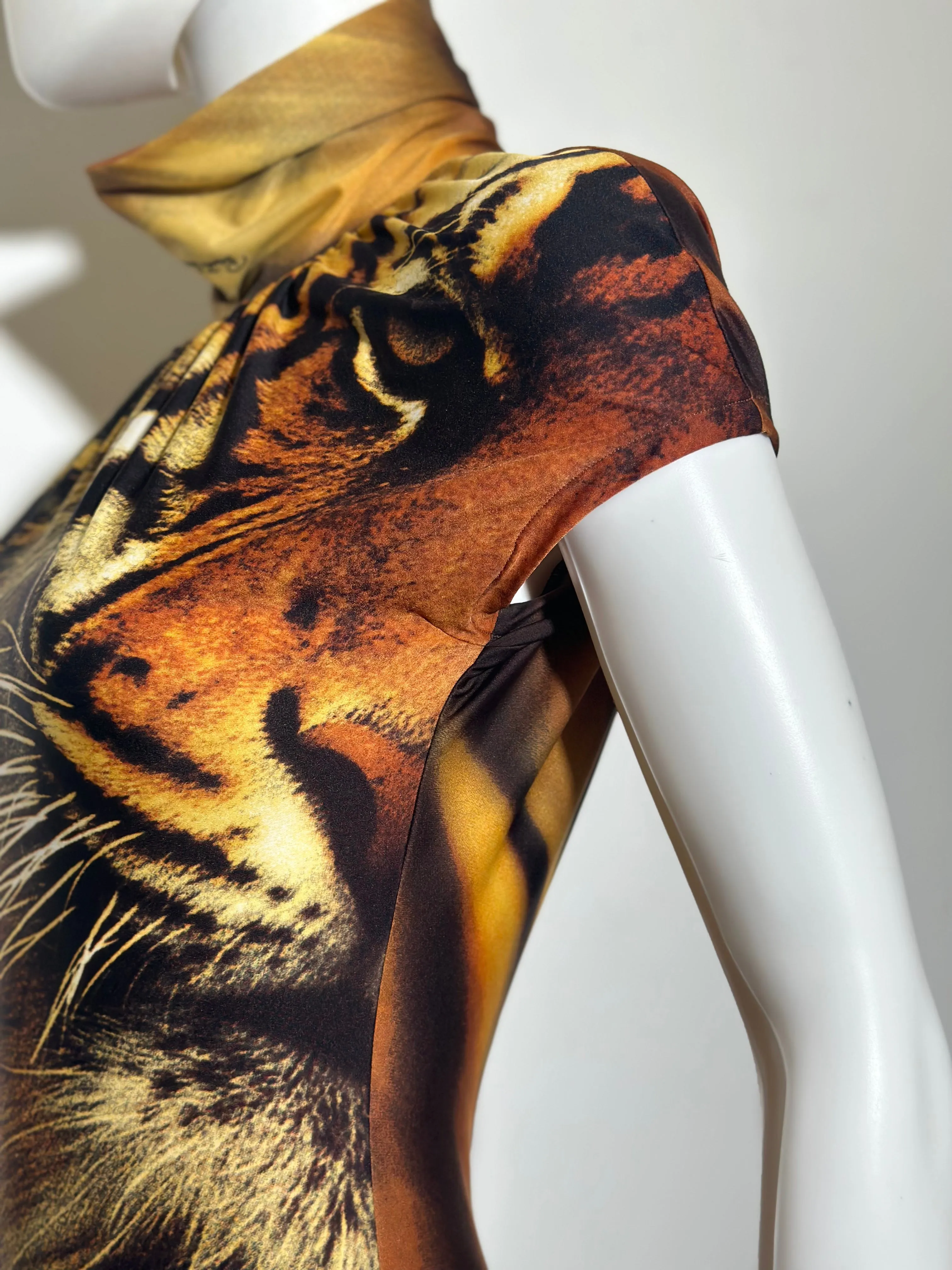 Roberto Cavalli FW 2000 Tiger Print Dress