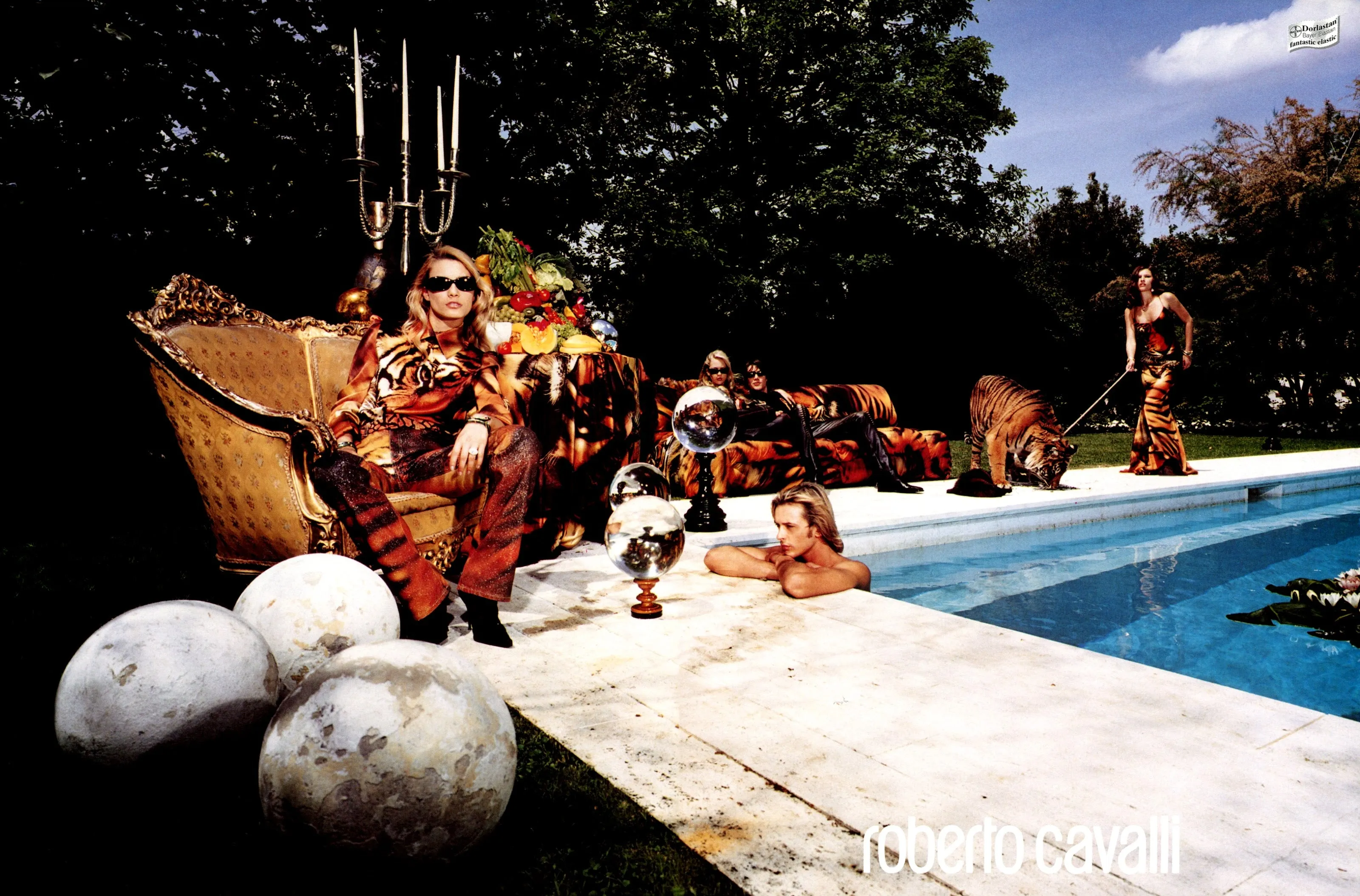 Roberto Cavalli FW 2000 Tiger Print Dress