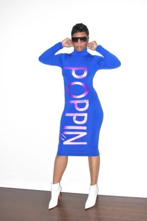 Royal POPPIN Turtleneck Dress