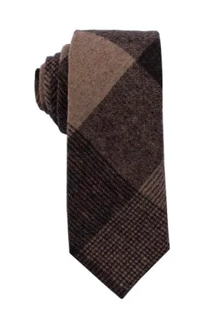 Rustic Plaid Wool Tie