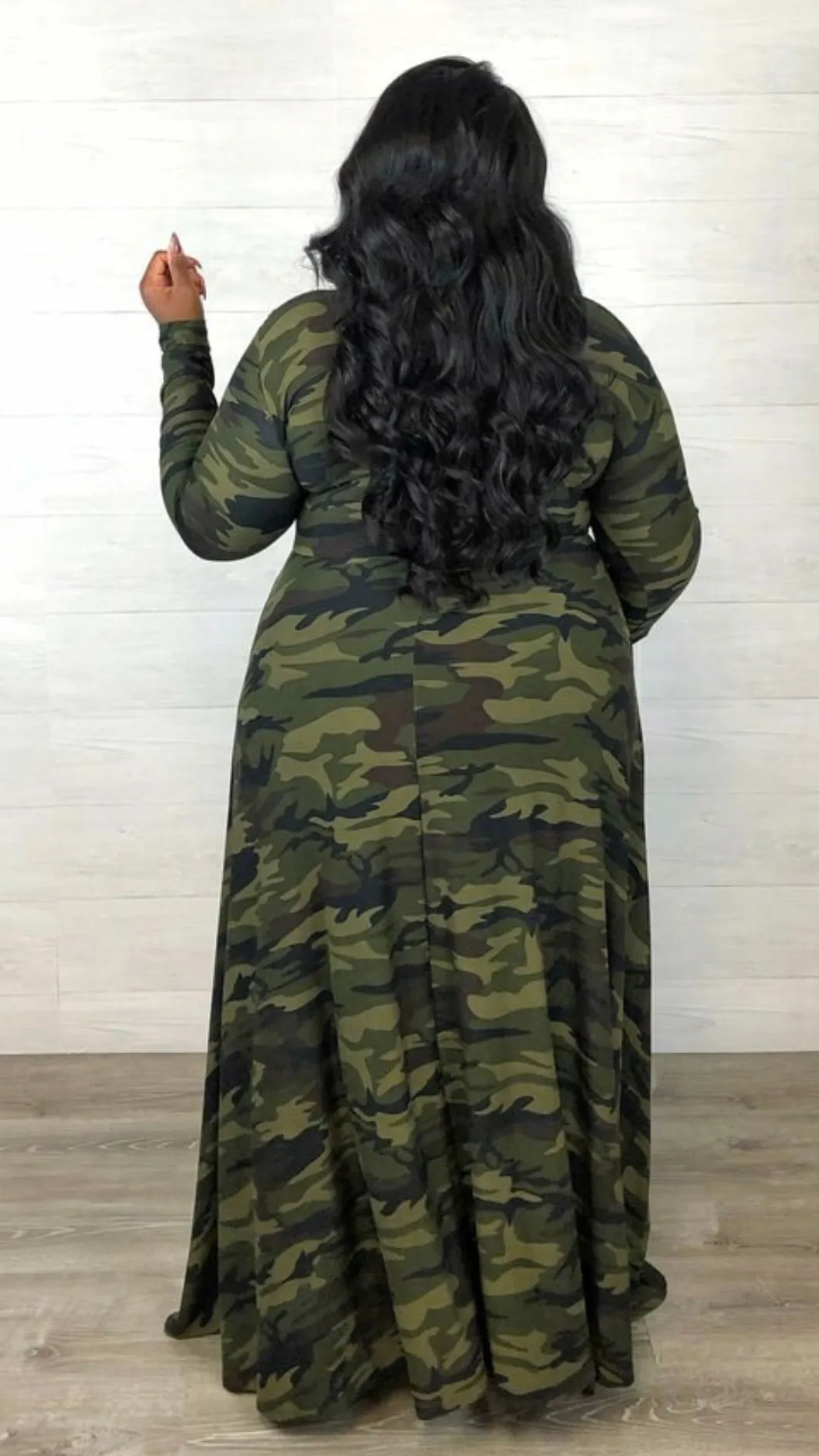 Ryan Camo Maxi Dress