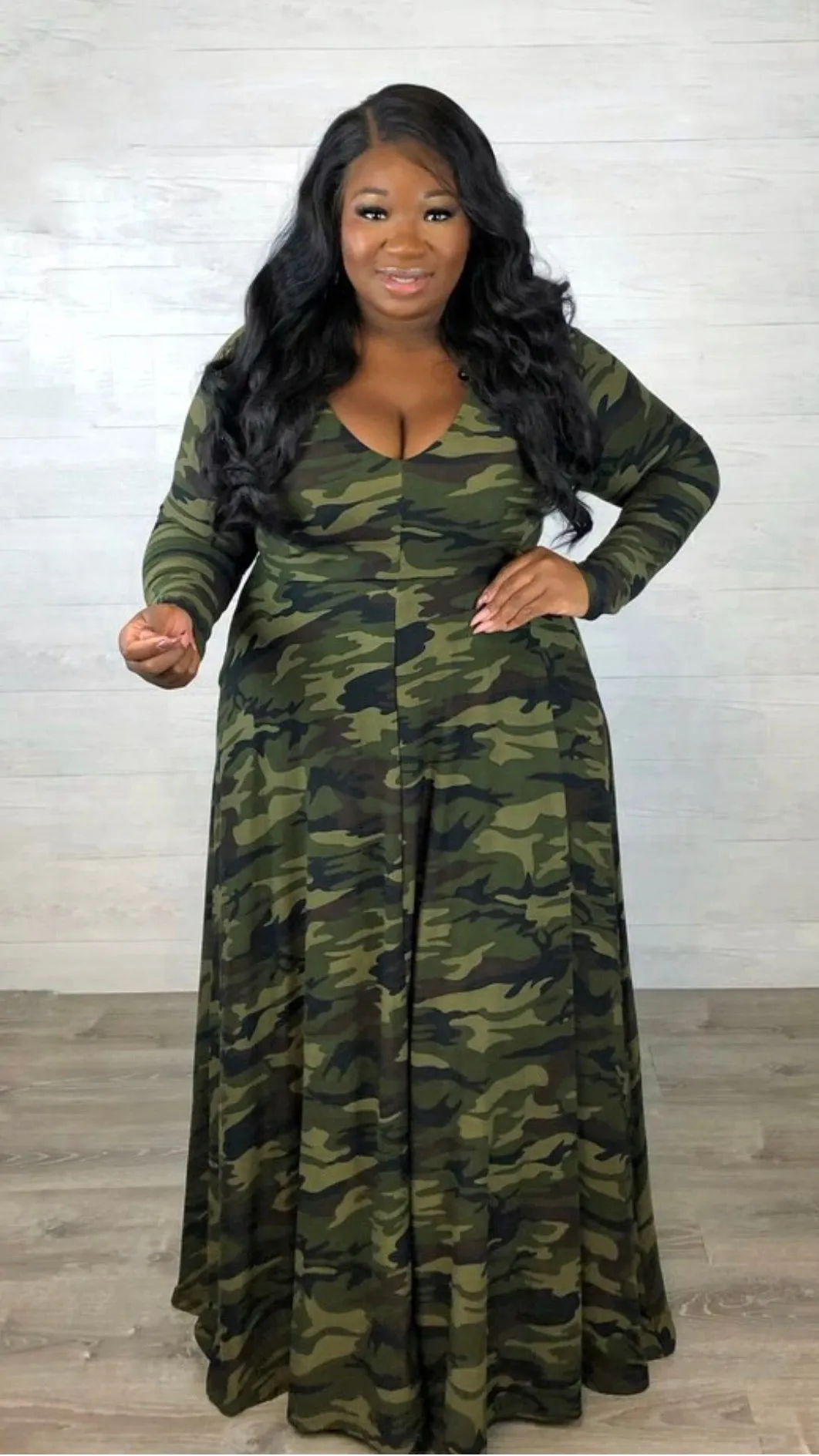 Ryan Camo Maxi Dress