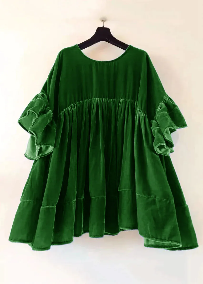 Saindra - Short dress with butterfly sleeves