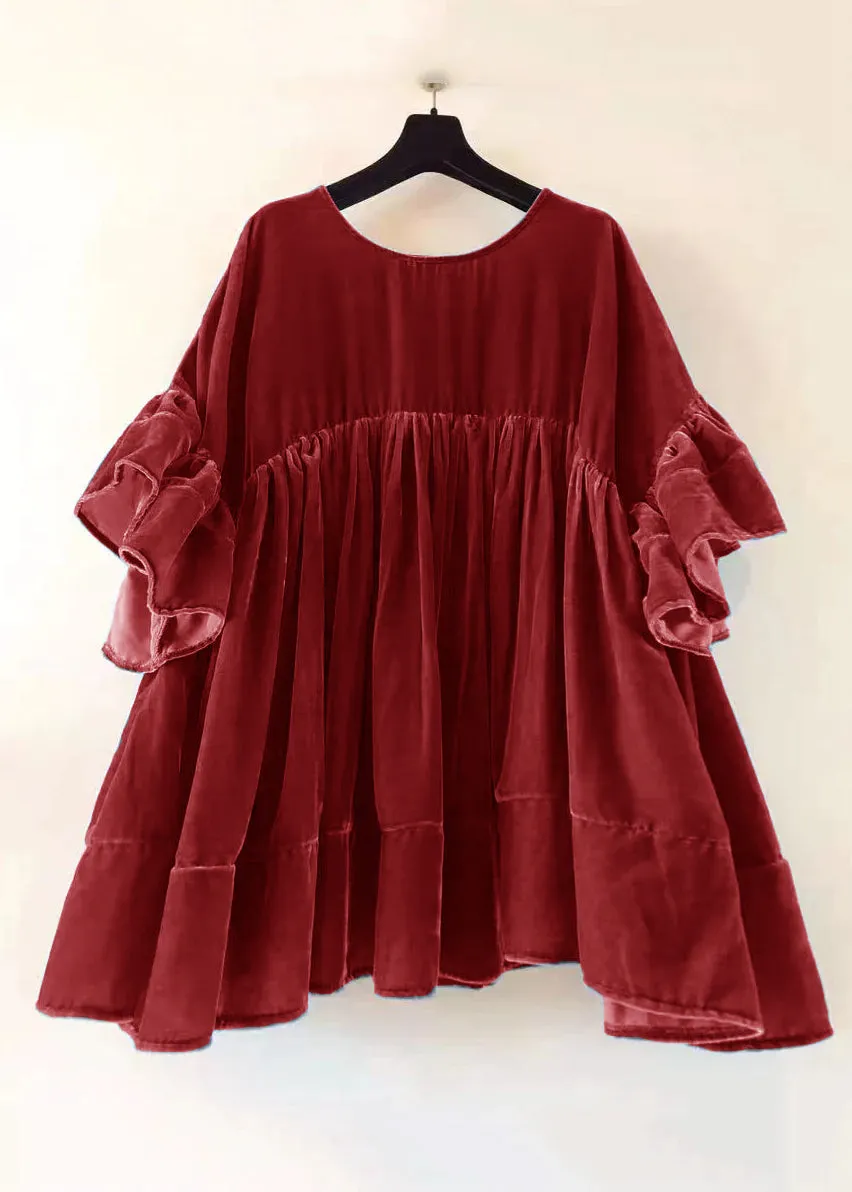 Saindra - Short dress with butterfly sleeves