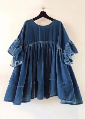 Saindra - Short dress with butterfly sleeves