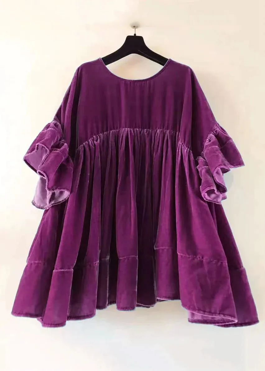Saindra - Short dress with butterfly sleeves