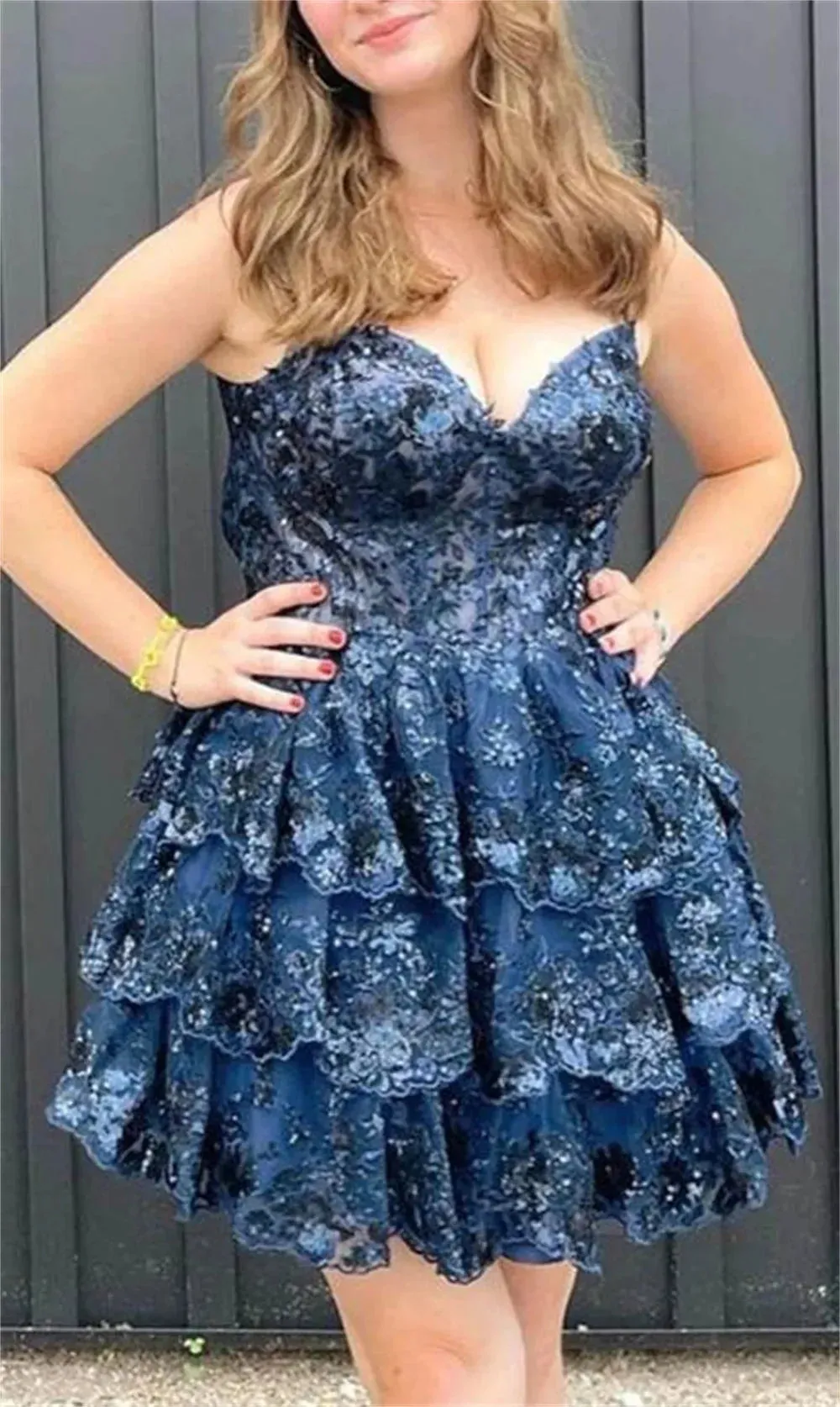Sansa Short Lace Prom Dresses Spaghetti Strap Mini Tulle Vestidos De Noche Elegant Sleeveless Shiny Sequins Formal Evening