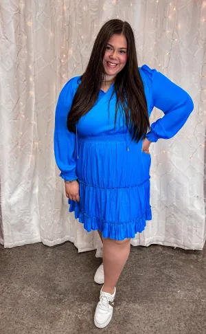 Santorini Island Curvy Maxi Dress