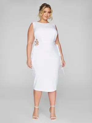 Sarita Lace-Up Side Detail Dress