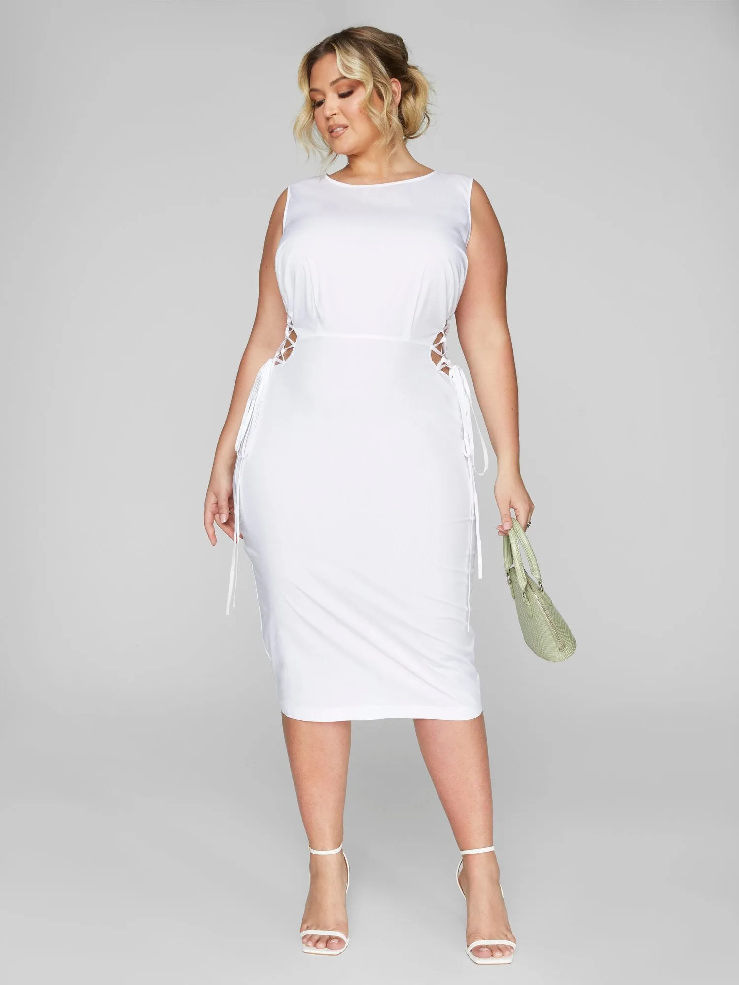 Sarita Lace-Up Side Detail Dress