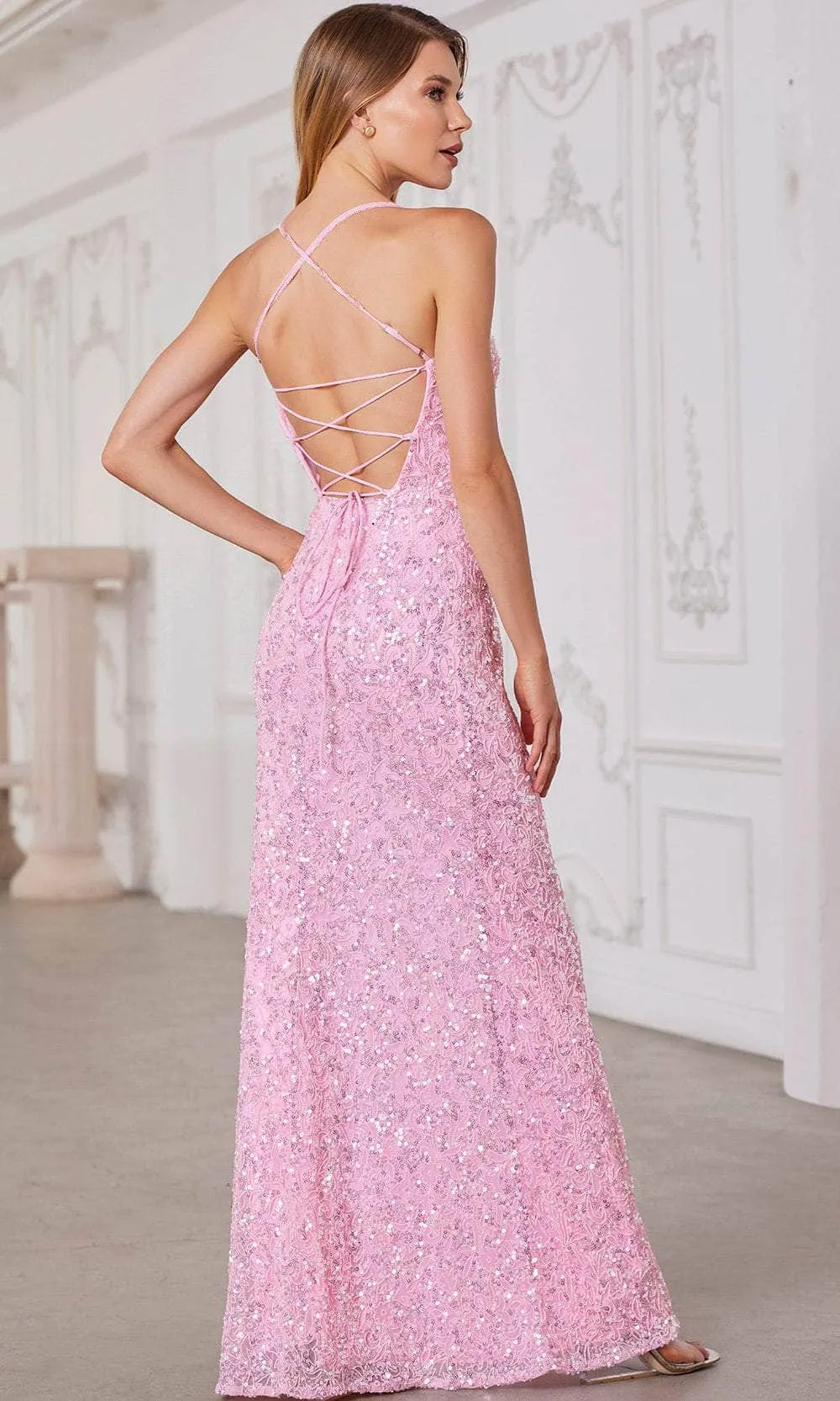 SCALA 80125 - Sweetheart Corset Bodice Evening Dress