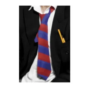 School Tie Red And Blue