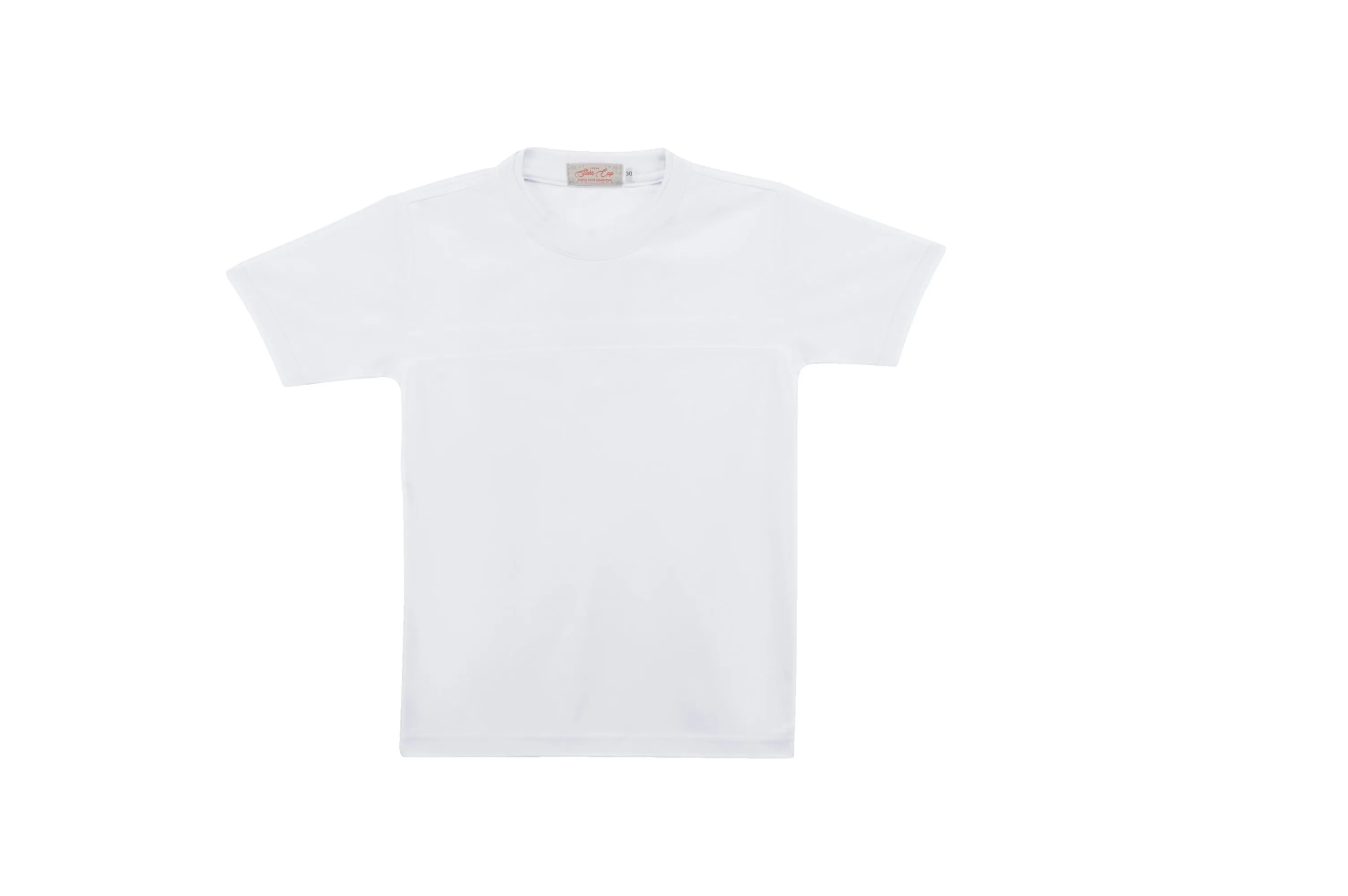 School Uniform Round Neck White T-Shirt
