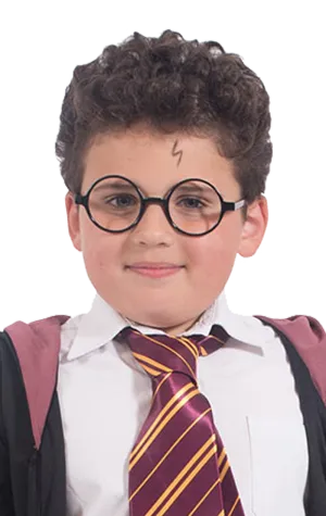 Schoolboy Black Round Glasses Accessory
